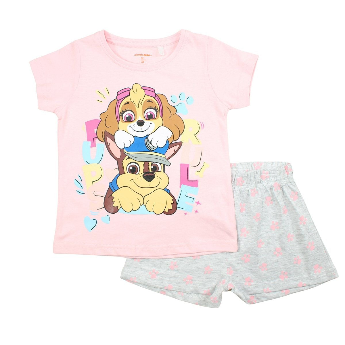 Ensemble Paw Patrol - 2A Fille - Enfant - Rose - 100% Coton - TrendyFlair