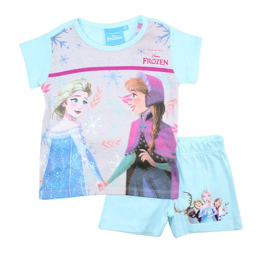Ensemble La reine des neiges - 4A Fille - Enfant - Bleu - 100% Coton - TrendyFlair