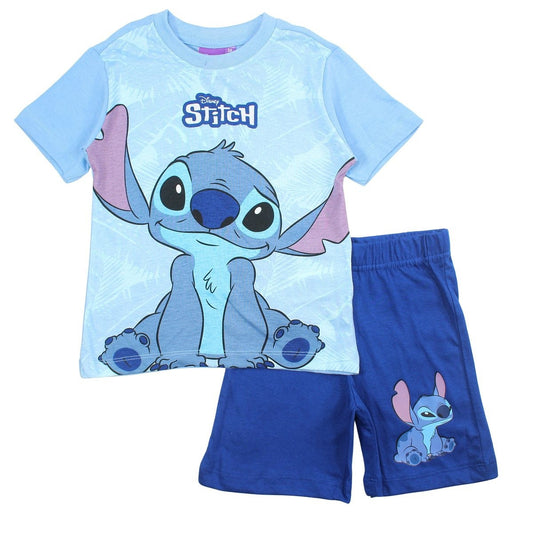 Ensemble Lilo et Stitch - 4A Garçon - Enfant - Bleu - 100% Coton - TrendyFlair