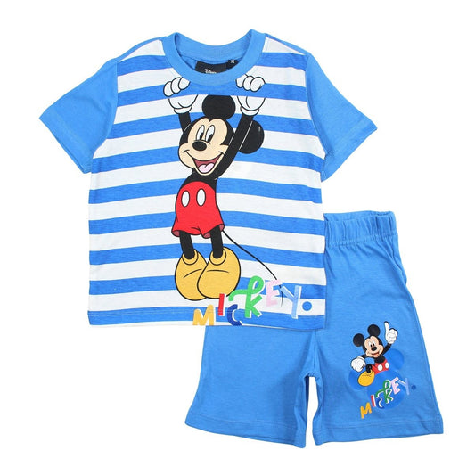Ensemble Mickey - 4A Garçon - Enfant - Bleu - 100% Coton - TrendyFlair