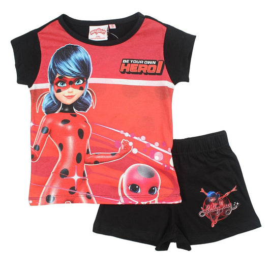 Ensemble Ladybug - 4A Fille - Enfant - Noir - 100% Coton - TrendyFlair