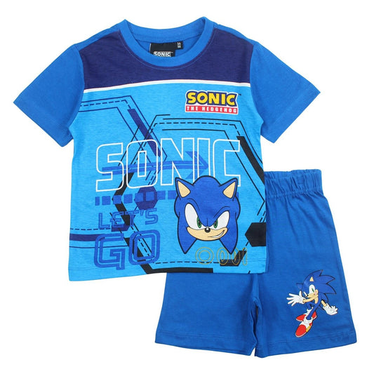 Ensemble Sonic - 4A Garçon - Enfant - Marine - 100% Coton - TrendyFlair