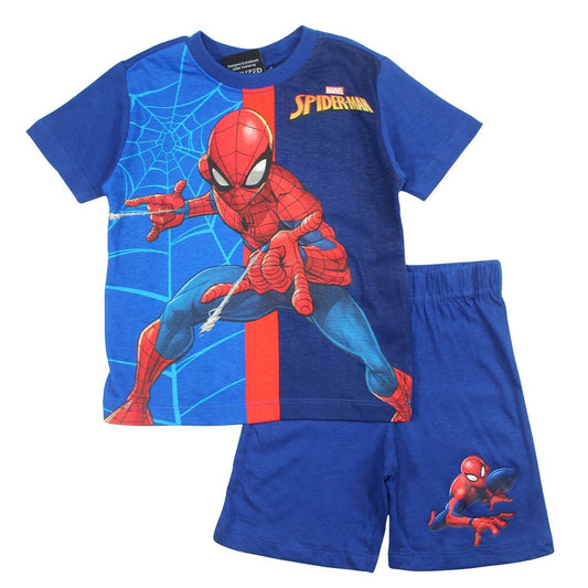 Ensemble Spiderman - 4A Garçon - Enfant - Marine - 100% Coton - TrendyFlair