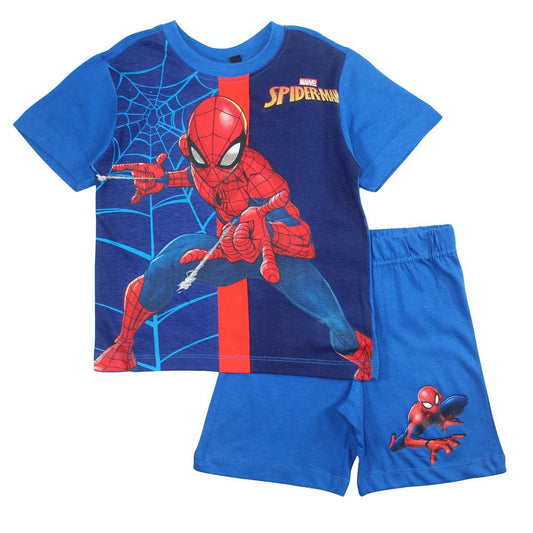 Ensemble Spiderman - 4A Garçon - Enfant - Bleu - 100% Coton - TrendyFlair