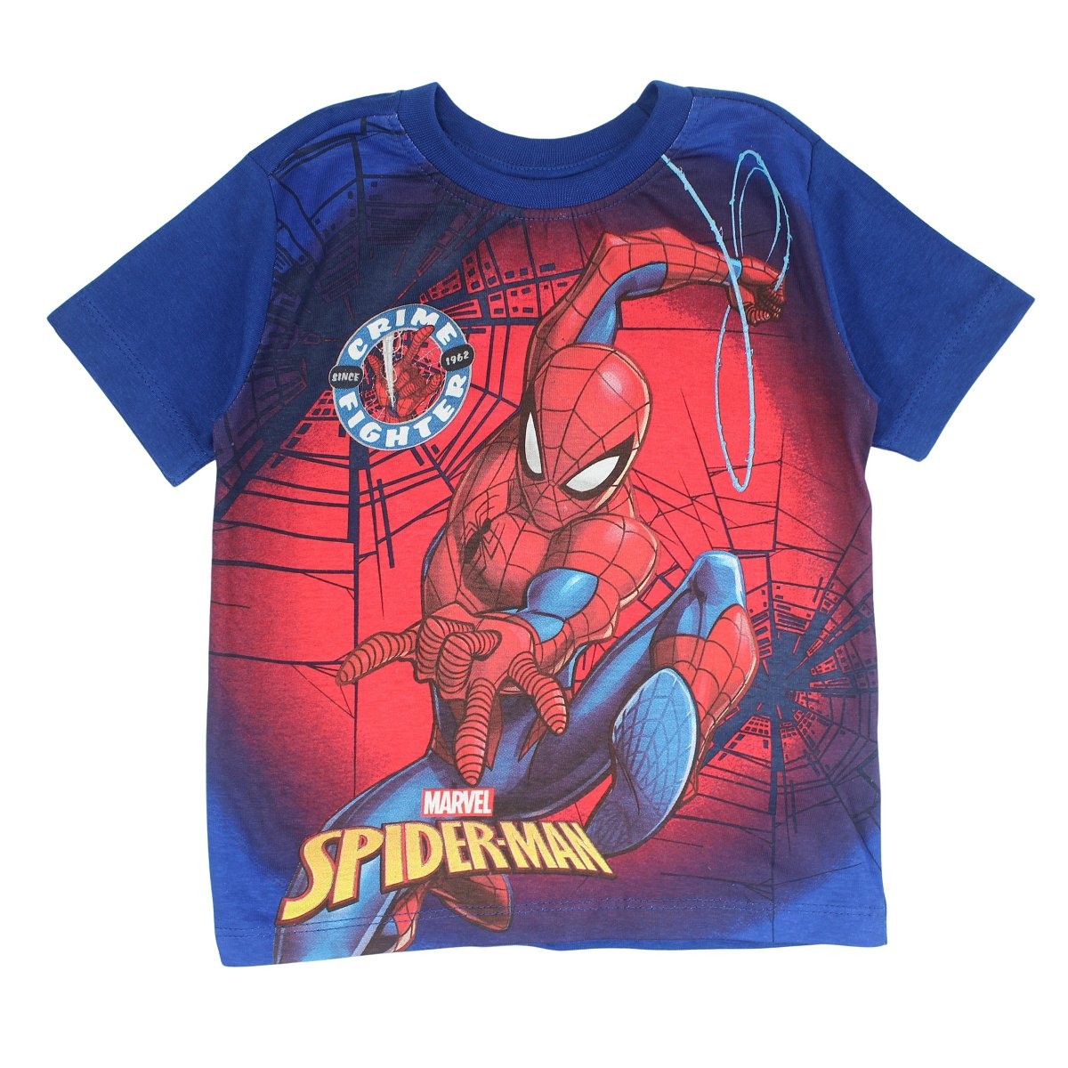 Ensemble Spiderman - 4A Garçon - Enfant - Marine - 100% Coton - TrendyFlair
