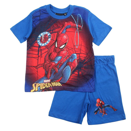 Ensemble Spiderman - 4A Garçon - Enfant - Bleu - 100% Coton - TrendyFlair