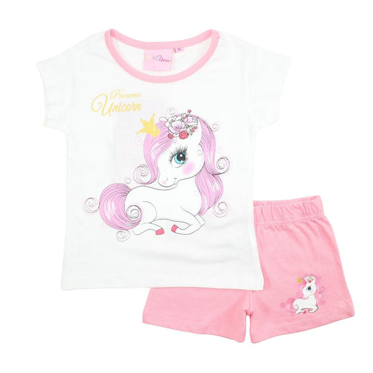 Ensemble Unicorn - 4A Fille - Enfant - Blanc - 100% Coton - TrendyFlair