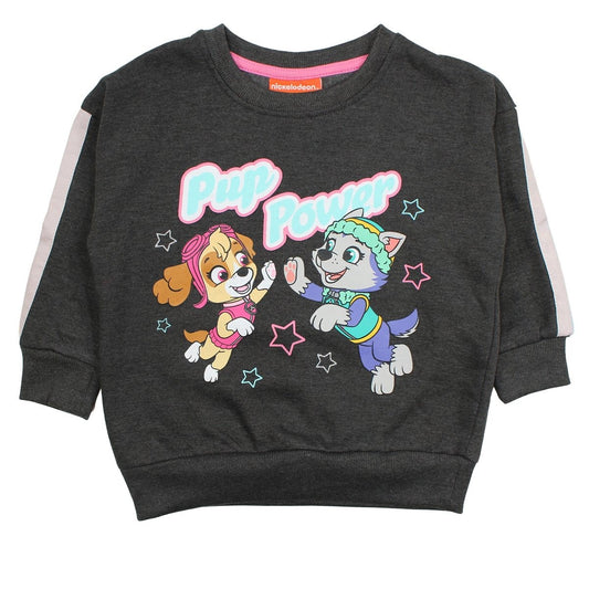 Sweat Paw Patrol - 4A Fille - Enfant - Noir - 60% Coton, 40% Polyester, 260 GSM FLEECE BRUSHED - TrendyFlair