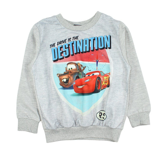 Sweat Cars - 3A Garçon - Enfant - Gris - 65% Polyester - 35% Coton - TrendyFlair