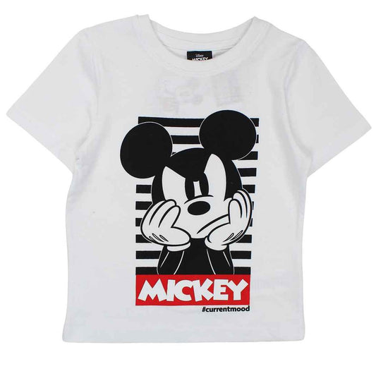 T-Shirt Mickey - 3A Garçon - Enfant - Blanc - 100 % Coton - TrendyFlair