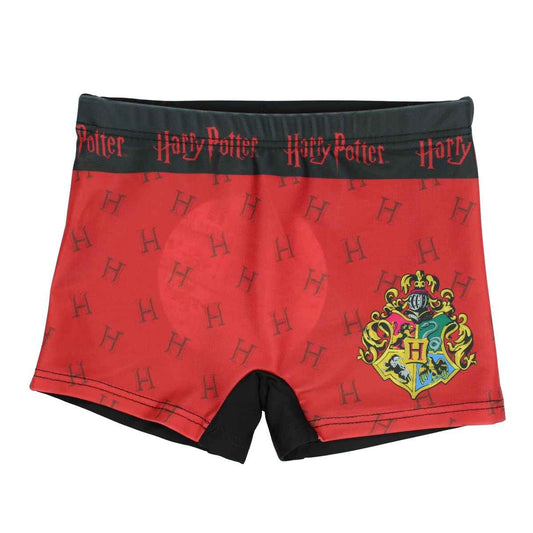 Boxer de bain Harry Potter - 5/6A Garçon - Enfant - Noir - 85 % Polyester - 15 % Élasthanne - TrendyFlair