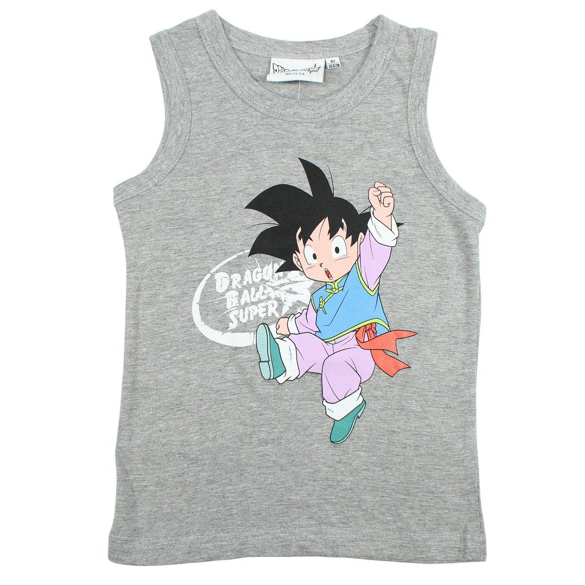 T-Shirt DragonBall Z - 6A Garçon - Enfant - Gris - 100 % Coton - TrendyFlair