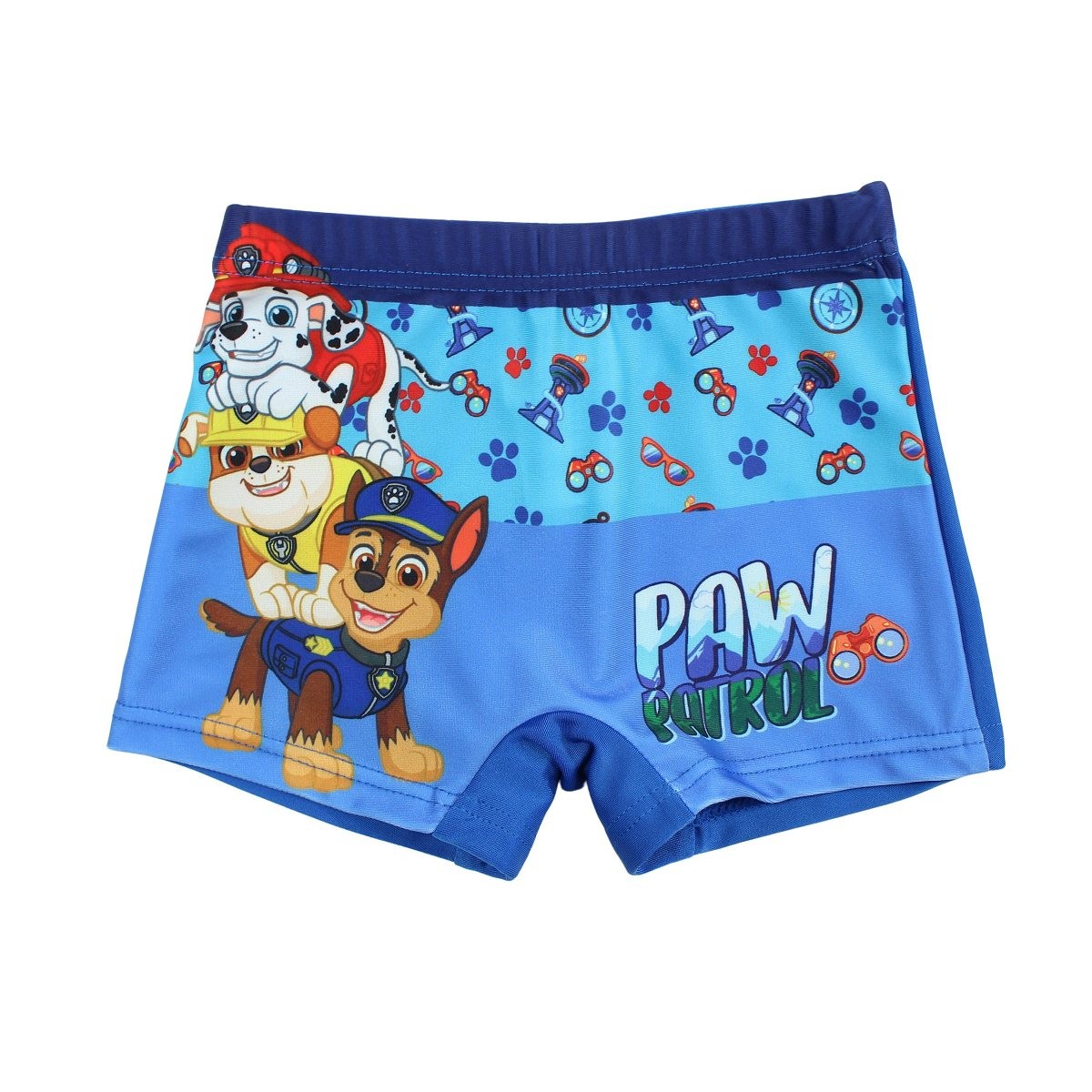 Boxer de bain paw patrol - 2/3A Garçon - Enfant - Bleu fonce - 85% Polyester - 15% Élasthanne - TrendyFlair