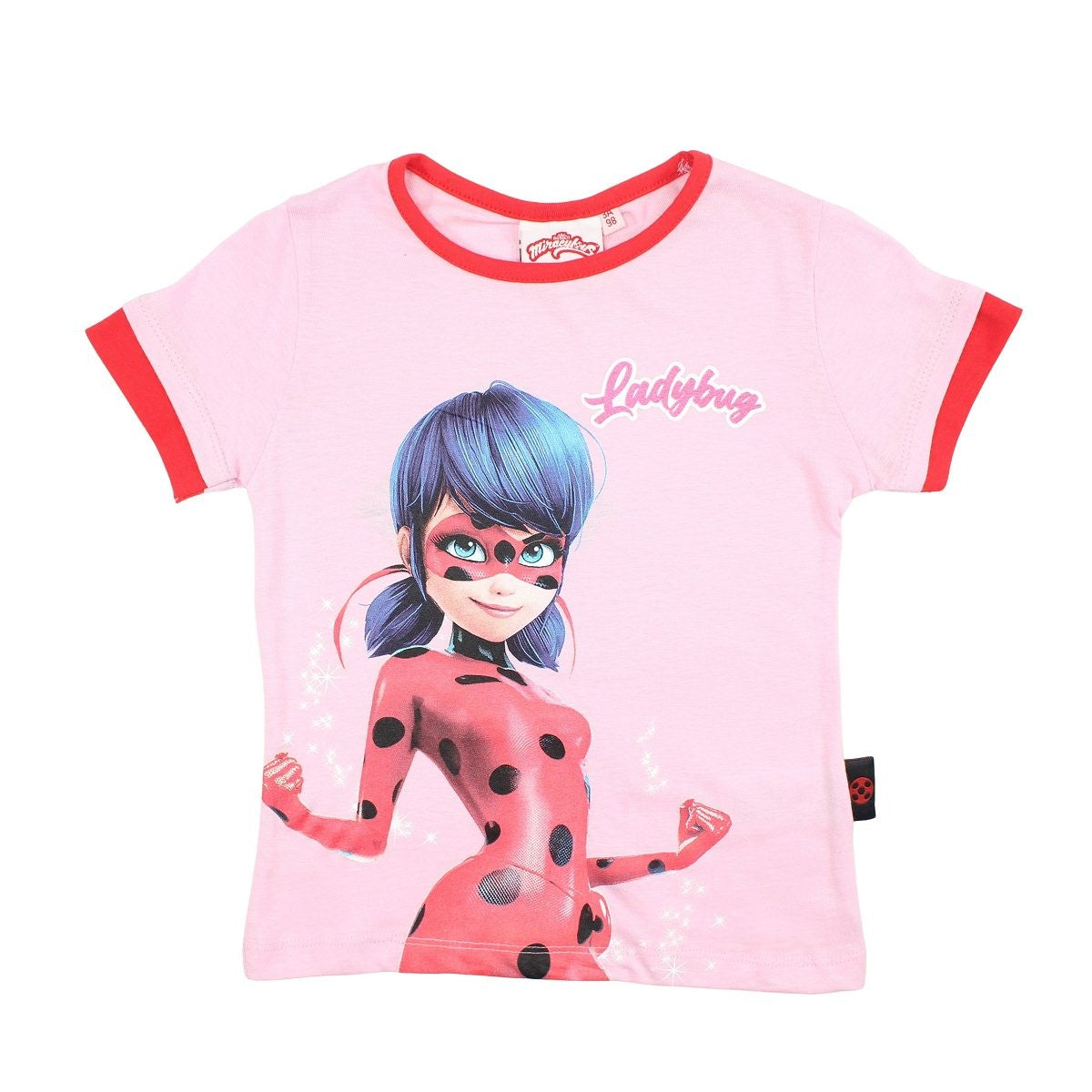 T-Shirt Ladybug - 6A Fille - Enfant - Rose - 100% Coton - TrendyFlair