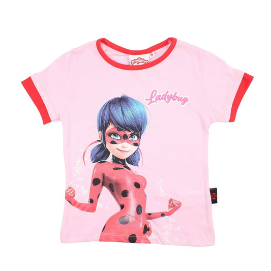 T-Shirt Ladybug - 6A Fille - Enfant - Rose - 100% Coton - TrendyFlair