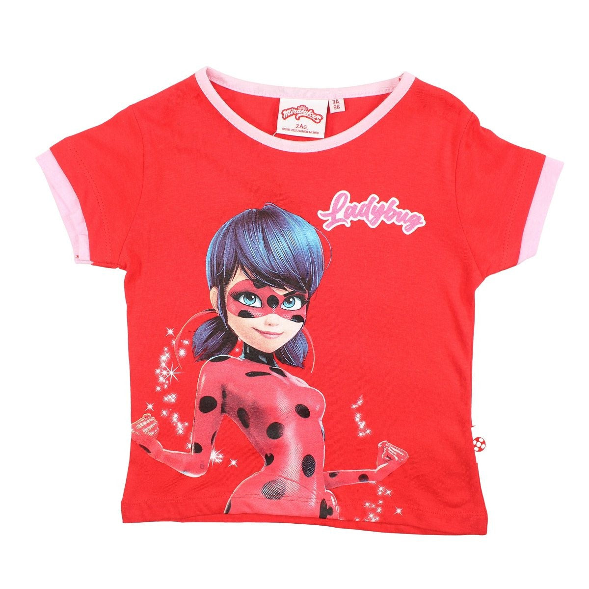 T-Shirt Ladybug - 6A Fille - Enfant - Fushia - 100% Coton - TrendyFlair