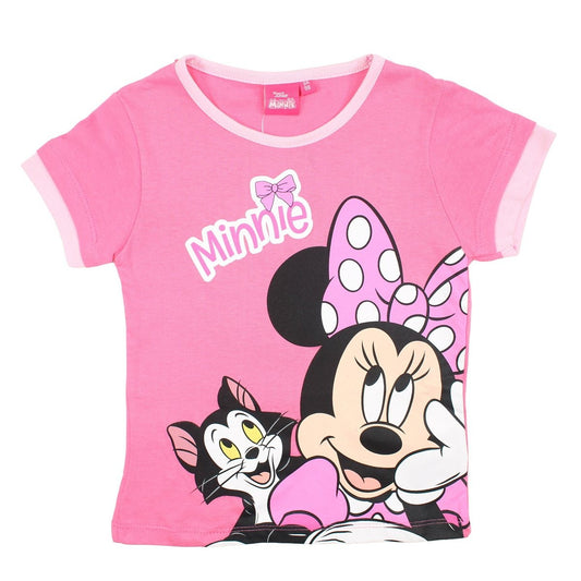 T-Shirt Minnie - 6A Fille - Enfant - Fushia - 100% Coton - TrendyFlair