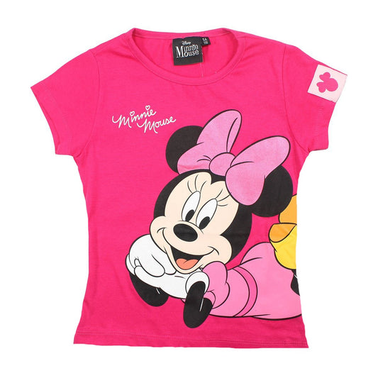 T-Shirt Minnie - 6A Fille - Enfant - Fushia - 100% Coton - TrendyFlair