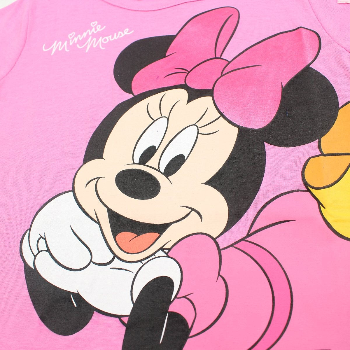 T-Shirt Minnie - 6A Fille - Enfant - Rose - 100% Coton - TrendyFlair