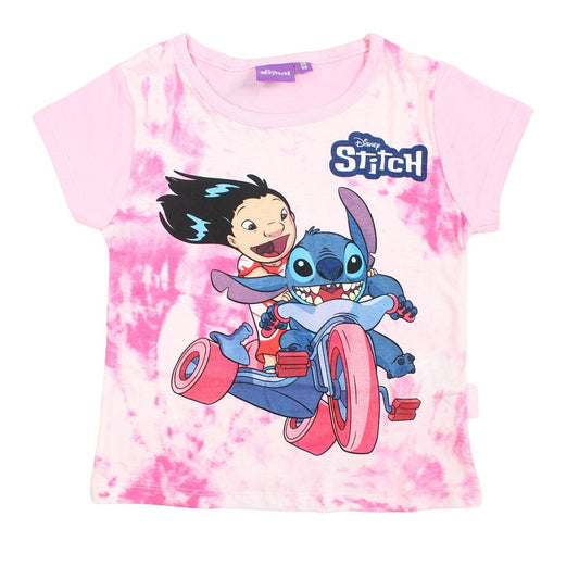 T-Shirt Lilo et Stitch - 6A Fille - Enfant - Rose - 100% Coton - TrendyFlair