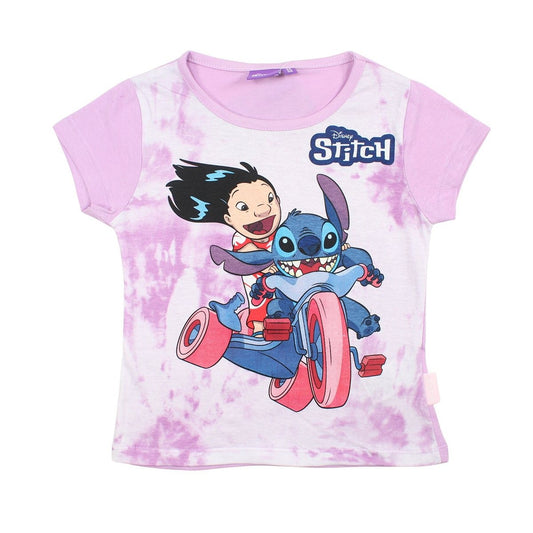 T-Shirt Lilo et Stitch - 6A Fille - Enfant - Violet - 100% Coton - TrendyFlair