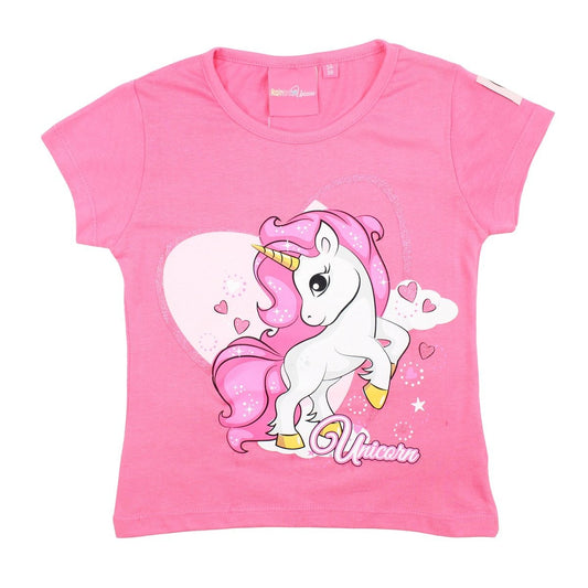 T-Shirt Unicorn - 6A Fille - Enfant - Fushia - 100% Coton - TrendyFlair