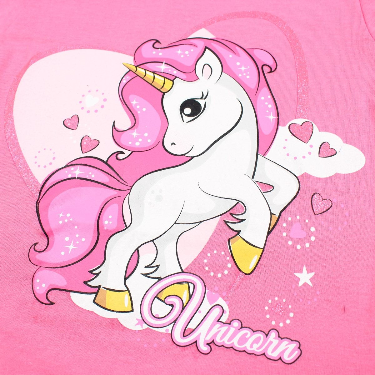 T-Shirt Unicorn - 6A Fille - Enfant - Fushia - 100% Coton - TrendyFlair