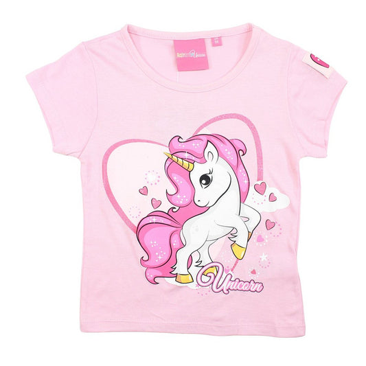 T-Shirt Unicorn - 6A Fille - Enfant - Rose - 100% Coton - TrendyFlair