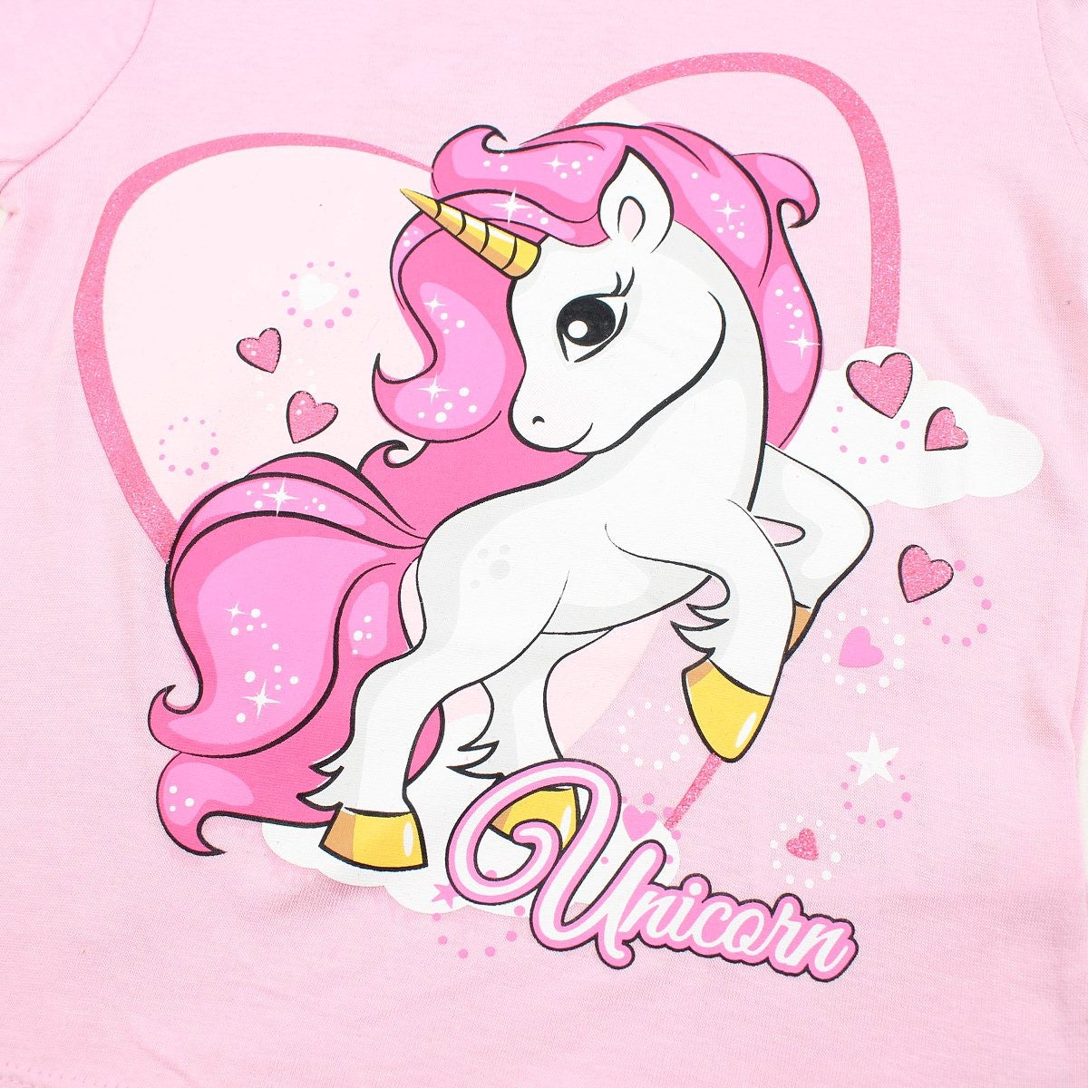 T-Shirt Unicorn - 6A Fille - Enfant - Rose - 100% Coton - TrendyFlair