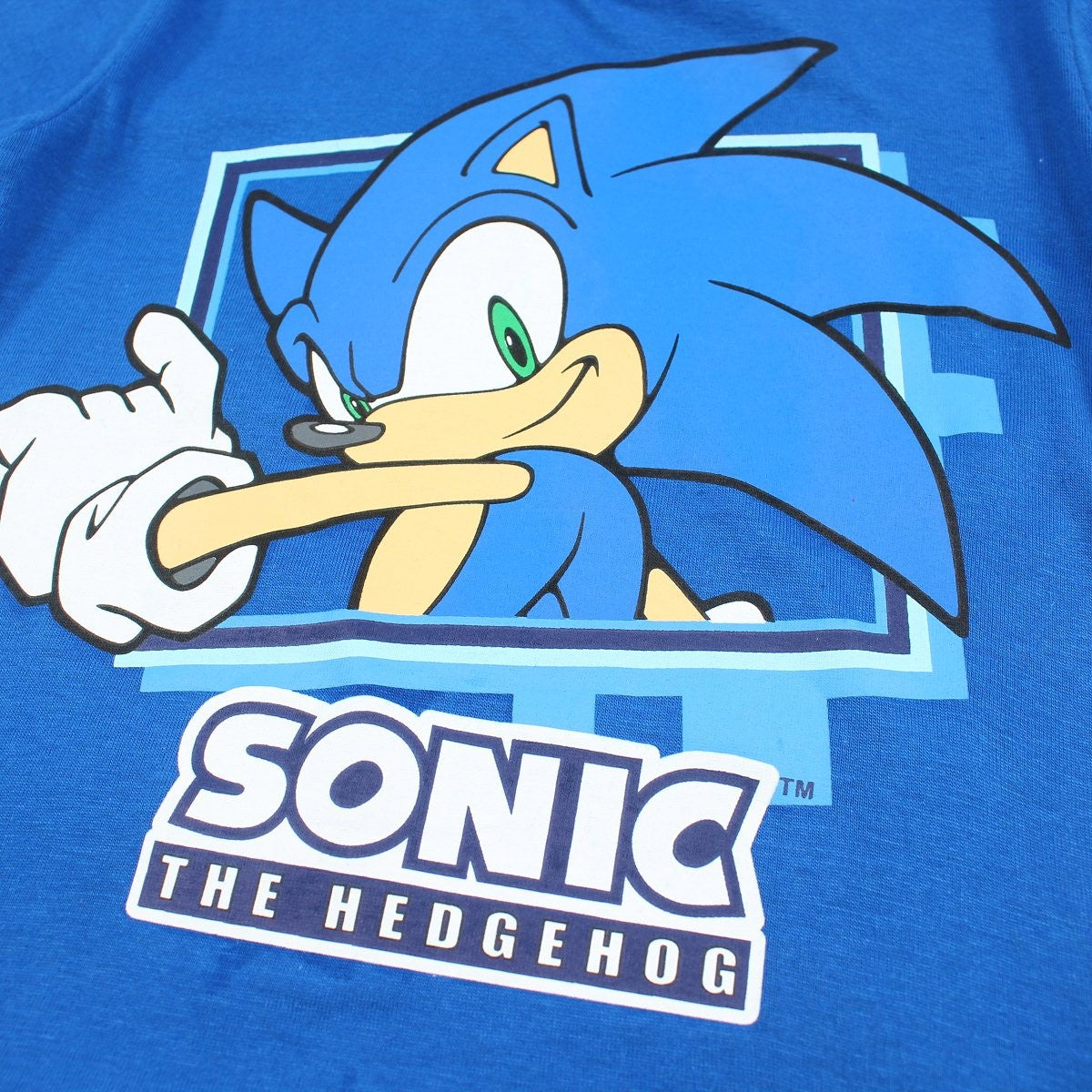 T-Shirt Sonic - 6A Garçon - Enfant - Marine - 100% Coton - TrendyFlair