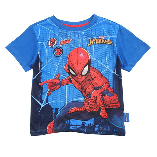 T-Shirt Spiderman - 6A Garçon - Enfant - Bleu - 100% Coton - TrendyFlair