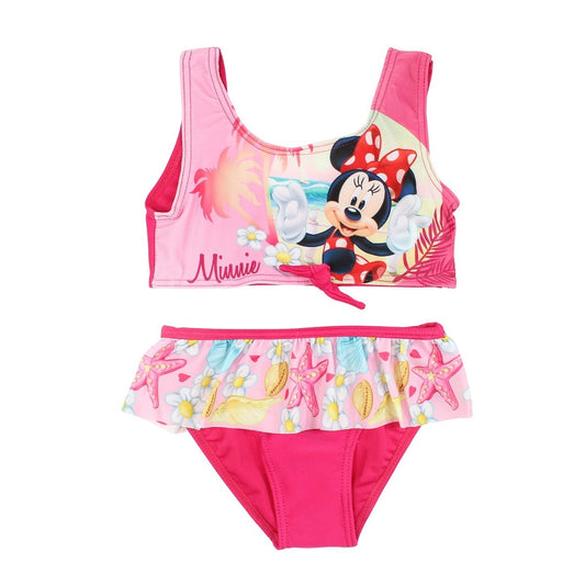Maillot de bain minnie - 3/4A Fille - Enfant - Rose fonce - 85% Polyester - 15% Élasthanne - TrendyFlair