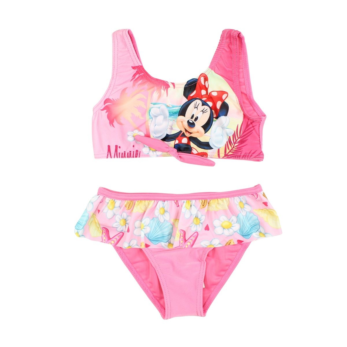 Maillot de bain minnie - 3/4A Fille - Enfant - Rose - 85% Polyester - 15% Élasthanne - TrendyFlair