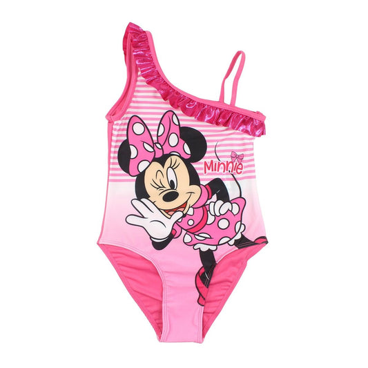 Maillot de bain minnie - 3/4A Fille - Enfant - Rose - 85% Polyester - 15% Élasthanne - TrendyFlair