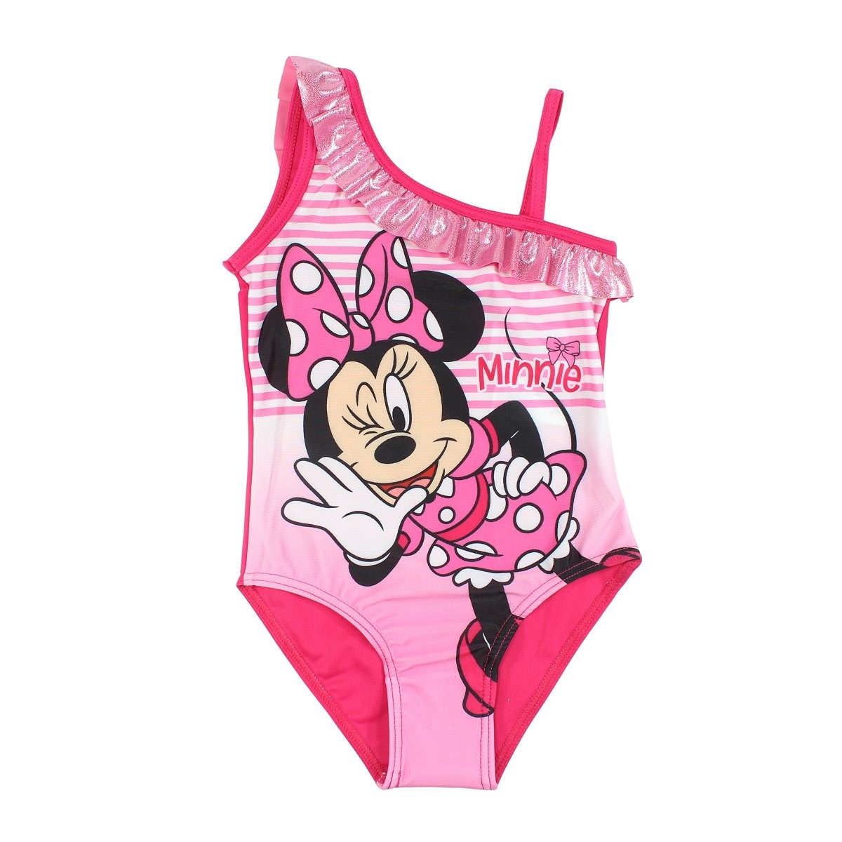 Maillot de bain minnie - 3/4A Fille - Enfant - Rose fonce - 85% Polyester - 15% Élasthanne - TrendyFlair