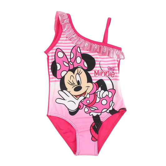 Maillot de bain minnie - 3/4A Fille - Enfant - Rose fonce - 85% Polyester - 15% Élasthanne - TrendyFlair