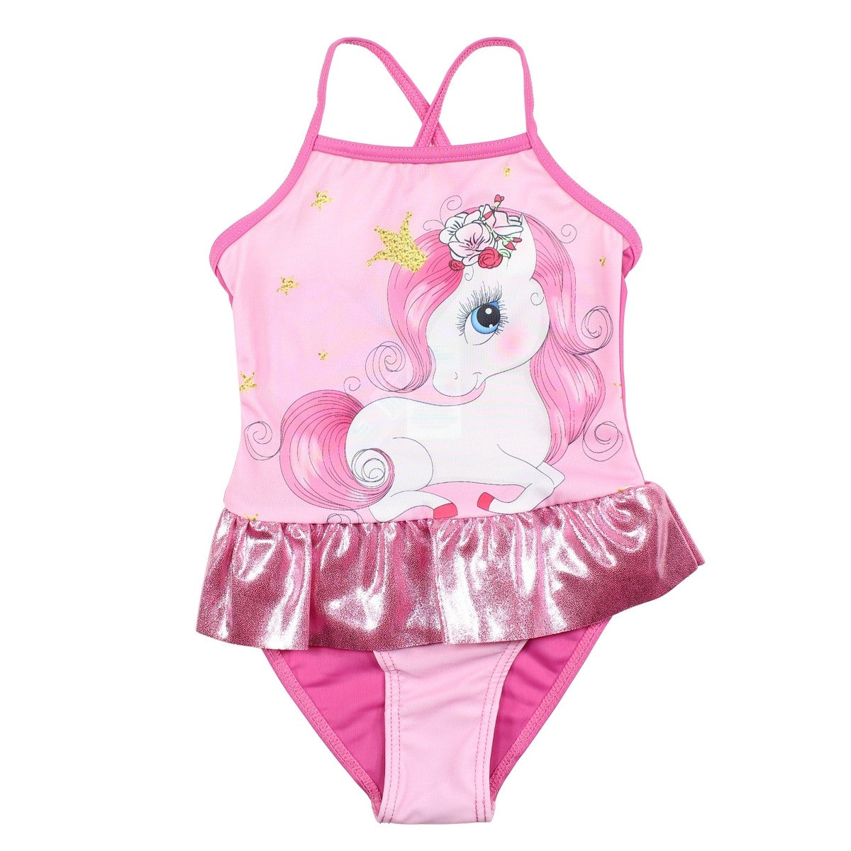 Maillot de bain unicorn - 5/6A Fille - Enfant - Rose - 85%Polyester 15% ELASTHANE - TrendyFlair