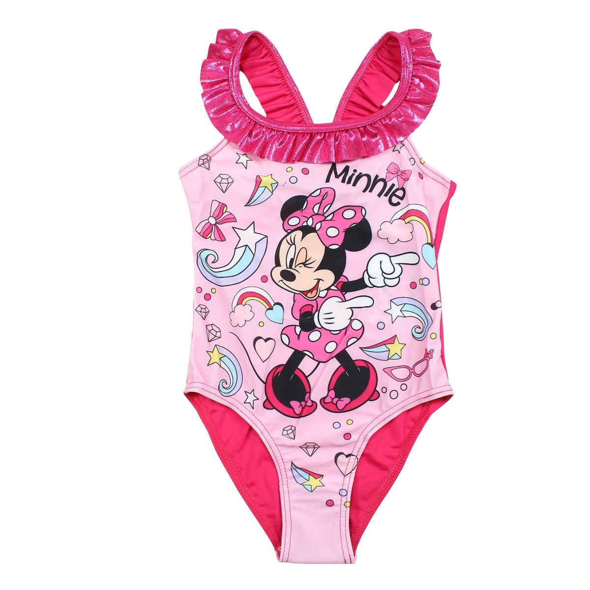 Maillot de bain minnie - 3/4A Fille - Enfant - Fushia - 85%Polyester 15% ELASTHANE - TrendyFlair