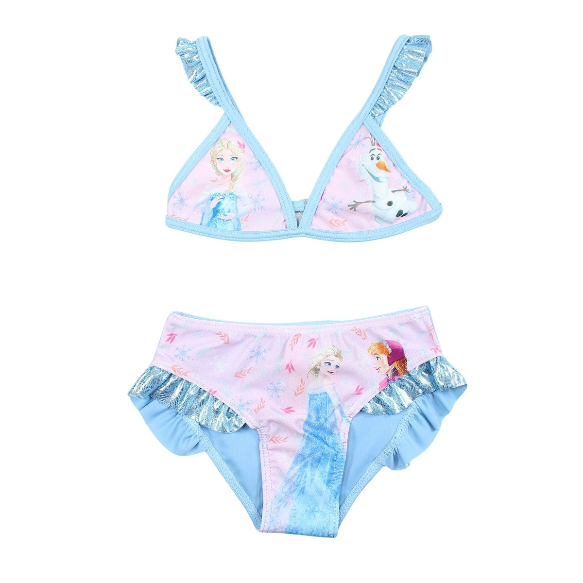 Maillot de bain La reine des neiges - 3/4A Fille - Enfant - Bleu - 85%Polyester 15% ELASTHANE - TrendyFlair