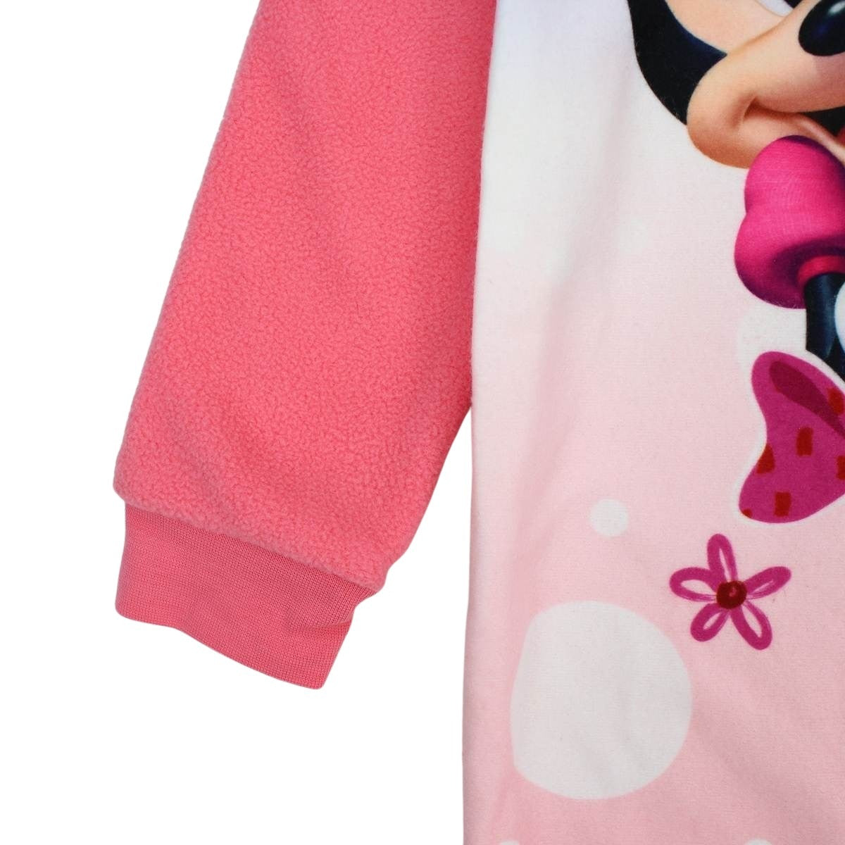 Combinaison Minnie - 4/5A Fille - Enfant - Rose - 100 % Polyester - 190 gsm Polaire - TrendyFlair