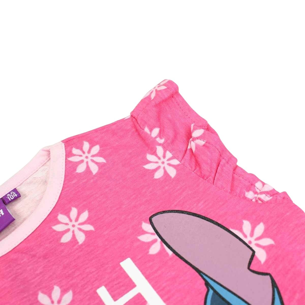 Robe Lilo Stitch - 4A Fille - Enfant - Fushia - 100 % Coton - TrendyFlair