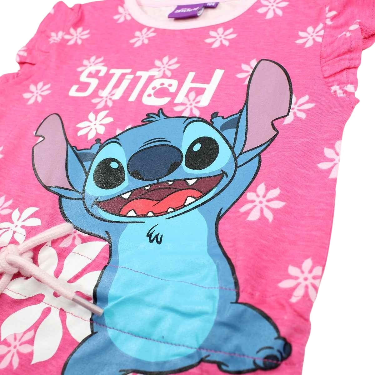 Robe Lilo Stitch - 4A Fille - Enfant - Fushia - 100 % Coton - TrendyFlair