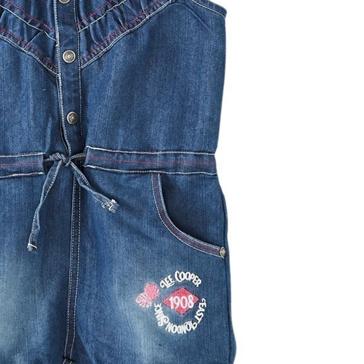 Combishort Lee Cooper - 4A Fille - Enfant - Marine - 95% Coton et 5% Élasthanne - TrendyFlair
