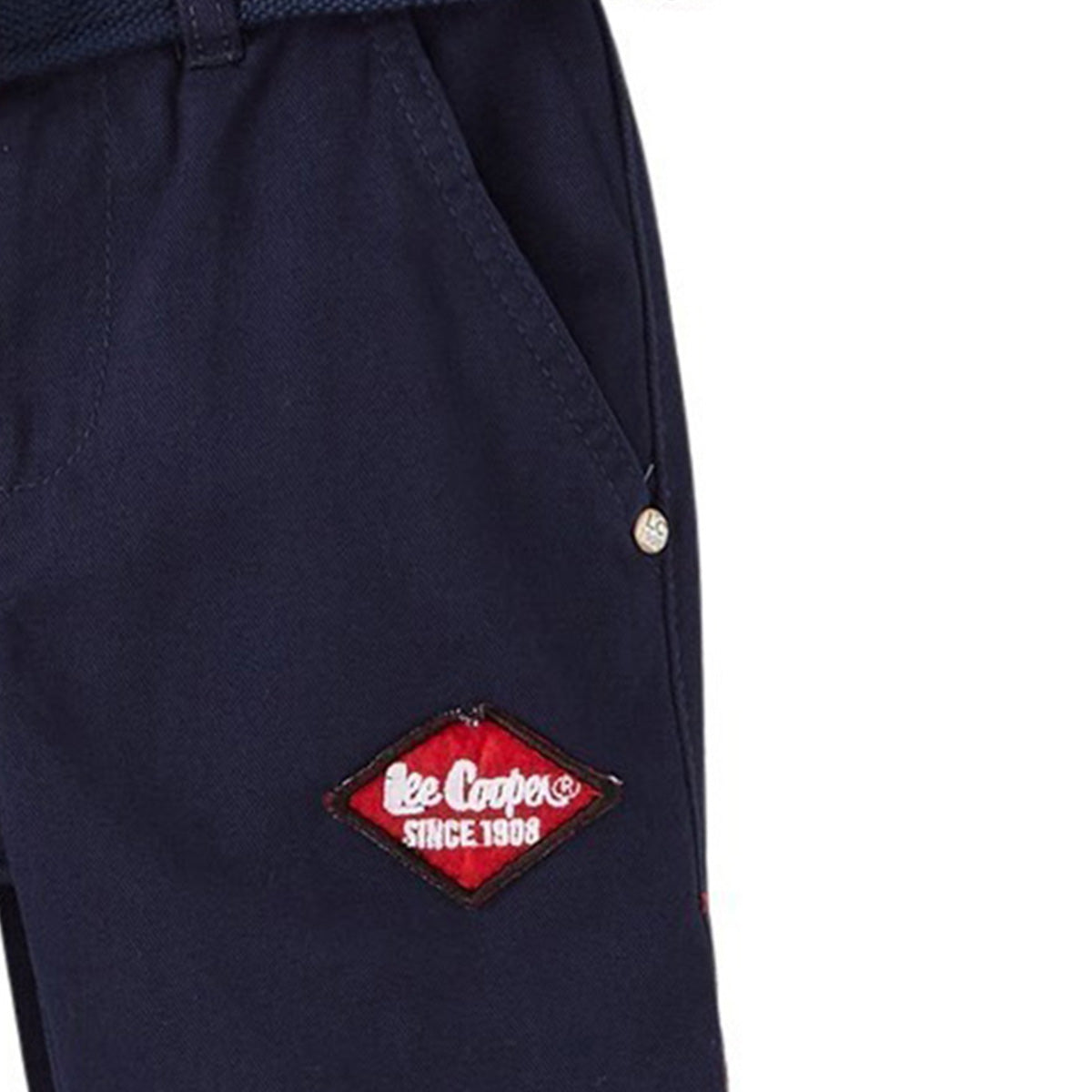 Bermuda Lee Cooper - 4A Garçon - Enfant - Marine - 100% Coton - TrendyFlair