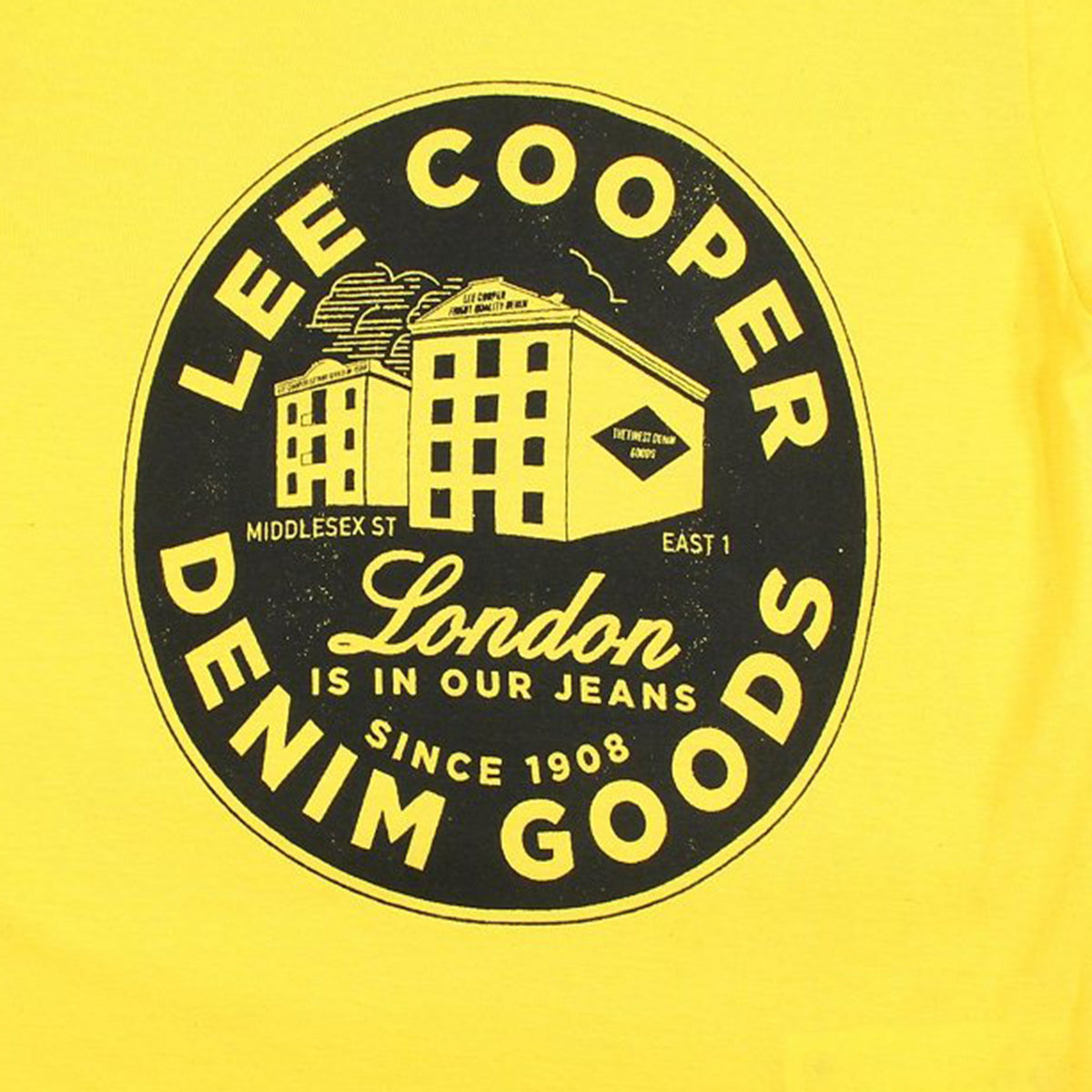 T-Shirt Lee Cooper - 6A Garçon - Enfant - Jaune - 100% Coton - TrendyFlair