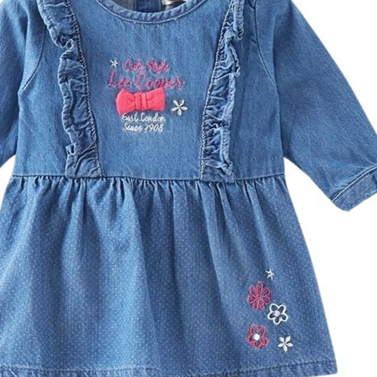 Ensemble 2 pieces Lee Cooper du 3 au 24 mois - 3M Bébé Fille - Enfant - Bleu claire rose - TUNIQUE: 60% Coton 40% Polyester LEGGING: 100%Coton - TrendyFlair