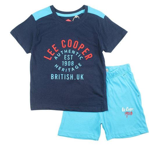Ensemble Lee Cooper - 6A Garçon - Enfant - Marine - 100% Coton 160 GSM S/J - TrendyFlair