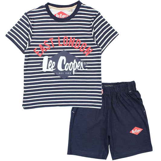 Ensemble Lee Cooper - 4A Garçon - Enfant - Marine - 100 % Coton - 160 gsm - TrendyFlair