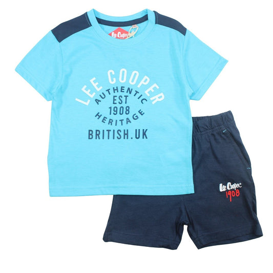 Ensemble Lee Cooper - 6A Garçon - Enfant - Bleu - 100% Coton 160 GSM S/J - TrendyFlair
