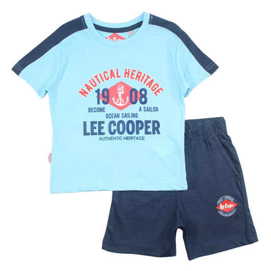 Ensemble Lee Cooper - 6A Garçon - Enfant - Bleu - 100% Coton 160 GSM S/J - TrendyFlair
